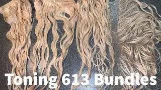 How To Tone 613 Bundles and Frontal| Icy Blonde| FT. Monstar Hair Aliexpress