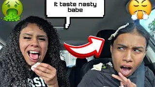 SPITTING IN MY GIRLFRIENDS FOOD TO SEE HER REACTION!! *BAD IDEA*