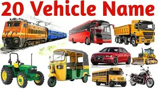 Learn 20 Construction Vehicle Names for Kids with Pictures