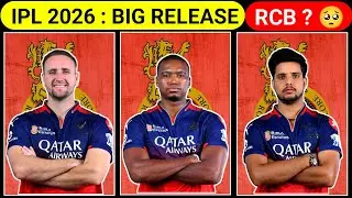 🚨 RCB - IPL 2026 BIG RELEASE 3 PLAYERS ? 😱 | Liam Livingston | Rashik Salam | Lungi Nagidi OUT ? 😰 