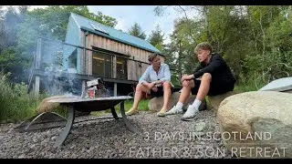 Father and son 3-day trip to Scotland: golf, whisky and woodland cabin living