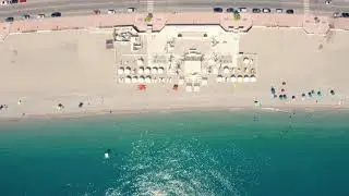 4K (UHD) Aerial view&nbsp;at&nbsp;Locri summer village.