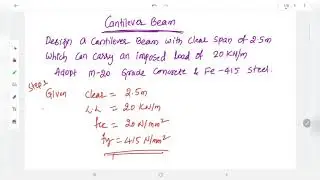 DESIGN OF CANTILEVER BEAM