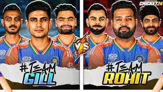 ROHIT SHARMA XI 🆚 SHUBMAN GILL XI: Who Will Win❓Cricket 24