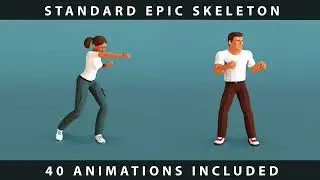 Low-poly People Mason & Sophia - animation Demo
