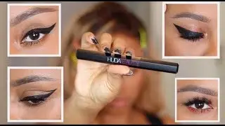 4 Different Eyeliner looks Ft. Huda Beauty Life Liner