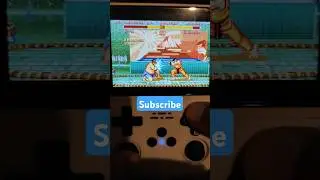 Ryu Street Fight Gameplay On Handheld Retro Gaming Console