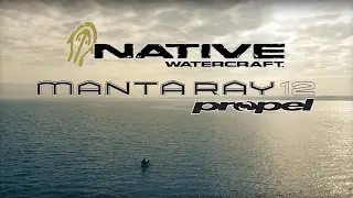 Manta Ray Propel Angler 12 - Pedal Fishing Kayak - Open Water