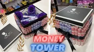 Build Your DREAM Money Tower Cake Today! #diy #moneycake #trending