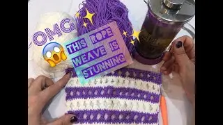 This rope weave is stunning | Easy crochet technique for stunning weaves