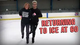 Mom returns to ice skating after 40 years! (+learned new dip)