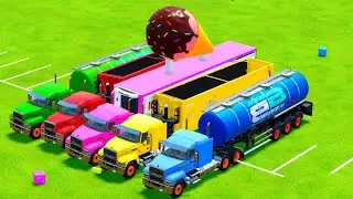 Work With Colors - FULL COLOR FLATBED TRAILER TRUCK - Farming Simulator 22 #43