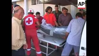 Truck destroyed by air strike ion Bekaa Valley