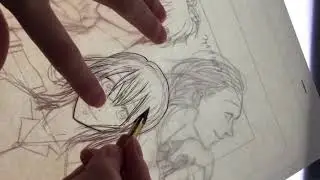 line.62扉絵ペン入れ