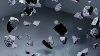Blender rock explosion animation.