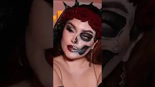 💀🥀🖤 #skullmakeup #diademuertos #makeup #halloweenmakeup #dayofthedead