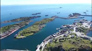 Stamsund Lofoten Norway, filmed with an phantom 4
