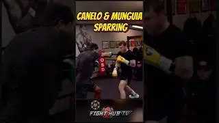 Canelo SPARS Munguia & TEACHES him defense in 1st day of training camp!