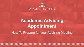 Academic Advising Appointment Preparation