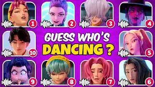 🔔GUESS WHO DANCING🤯KPOP DEMON HUNTERS💕🎶🤯 Rumi, Zoey, Mira, Jinu 🔥