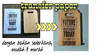 Keren..!! Membuat Hiasan dinding transfer paper ala cafe/kedai kopi