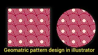 Create geomatric pattern design in illustrator #graphicdesigning #adobeillustrator #patterndesign