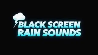 Tranquil Night Rain Scene | Black Screen Therapy for Physical and Mental Renewal