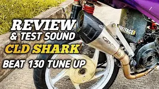 REVIEW & TEST SOUND KNALPOT CLD SHARK l BEAT 130 TUNE UP!!!!