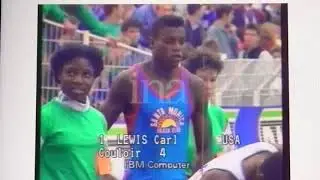 1988 Villeneuve d'Ascq 100m +2.8 9.95 Carl Lewis 27.6.88