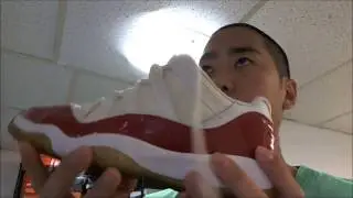 2001 Jordan XI White Red Patent Leather 834008 161