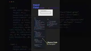 Simple Email Text Box using HTML & CSS #shorts #html #css