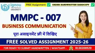 MMPC 007 SOLVED ASSIGNMENT 2025