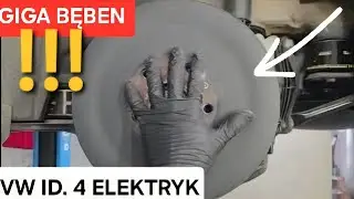 Niemiecki ELEKTRYK VW ID.4 SPRAWDZAMY JAK WYGLĄDA OD SPODU !! GIGANTYCZNY BĘBEN HAMULCOWY!! 