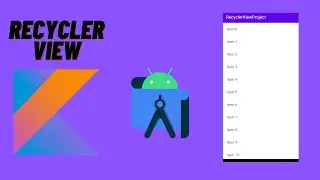 How to make a simple RecyclerView in Android Studio | Android | Kotlin |