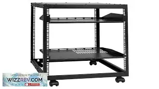 VEVOR 15U Open Frame Server Rack 23 40 in Adjustable Depth Free Standing