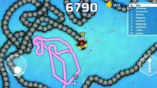 Black snek 🖤🐍 going eating 💕  snek.io 🐍 #viral # gaming