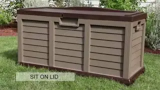 103 Gal Heavy Duty Deck Box- Sit on Lid- Video Instructions
