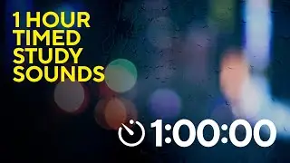 1 Hour Study Ambience | Rain Sounds on a City Window | Focus & Background Noise