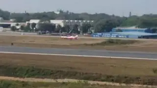 HTT 40 practicing aeros at HAL airport. Low level .