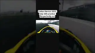 Colton Herta's 2022 indy 500 practice flip perfectly cut