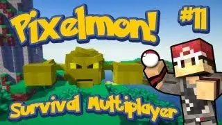 Pixelmon Survival Multiplayer Episode 11 - Yellow Boss Geodude! w/Youtubers
