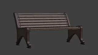 Modeling an Outdoor Bench in Blender. Моделирование уличной лавки в Blender