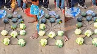 Wow cauliflower between smallest sweet guard 6beads Village funygame chelenge || viralpost || game