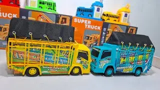 Unboxing Truk Oleng, Bus Telolet, Mobil Polisi, Ambulance, Kereta Api Thomas, Tank Baja 