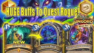 I Made Quest Rogue Playable With This Cool New Deck! The Lost City of Un'Goro Mini-Set | Hearthstone