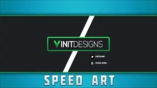 Photoshop Speed Art: Clean Boxed Twitter Banner