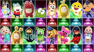 Baby Shark All Video Megamix. 🆚 Oddbods 🆚 Pinkfong 🆚 Sheriff Labrador 🎶 Who Will Win?