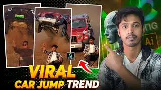 Trending Car flying Video Editing | Make A Car Jump Video Using Ai |Car Entry Ai Video Edit