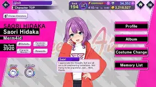 D4DJ Groovy Mix EN - Saori Hidaka Birthday Voiced Quotes ※Saori's New VA
