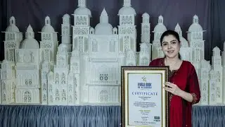 World Record For Pune's Cake Artist Prachi Dhabal Deb With Majestic Vegan Royal Icing Palace